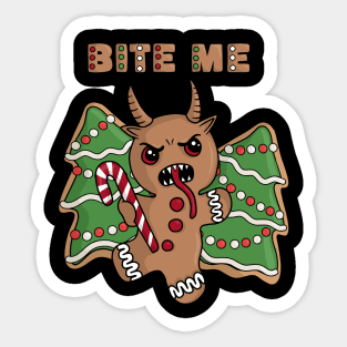 Gingerbread Krampus Sticker